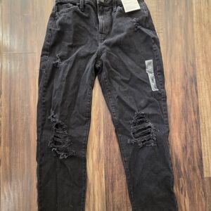 SO Black High-Rise Distressed Jeans